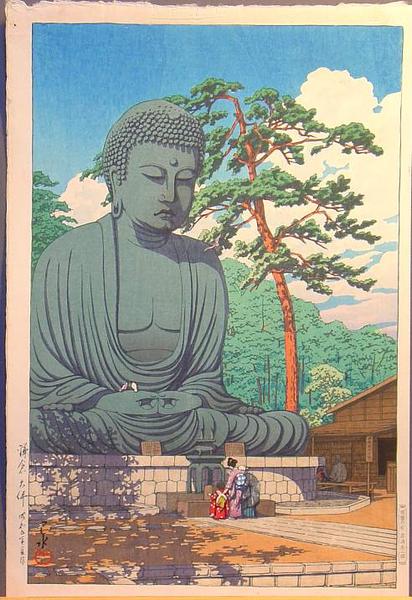 Hasui Kawase - Great Buddha at Kamakura