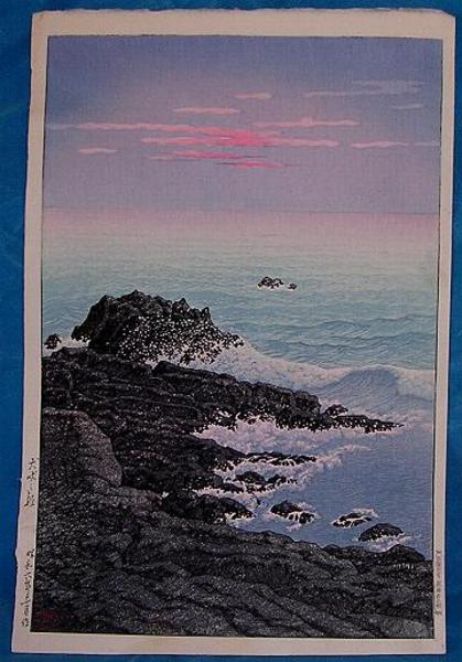 Hasui Kawase - Morning of Cape Inubo