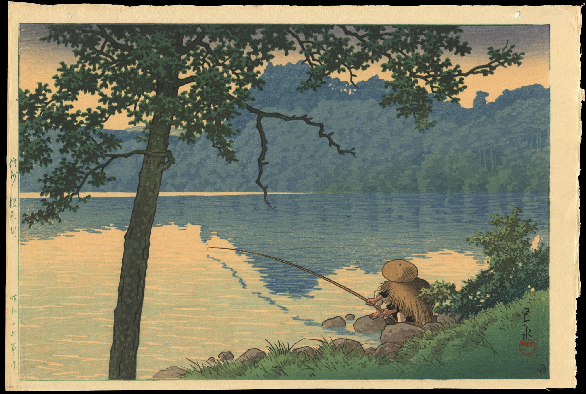 Hasui Kawase - Lake Matsubara on a Morning, Shinshu