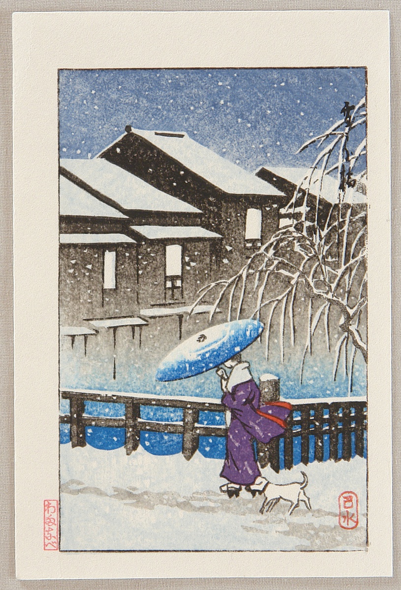 Hasui Kawase - Snowy Evening