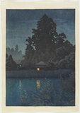 Hasui Kawase - Omiya in Rain