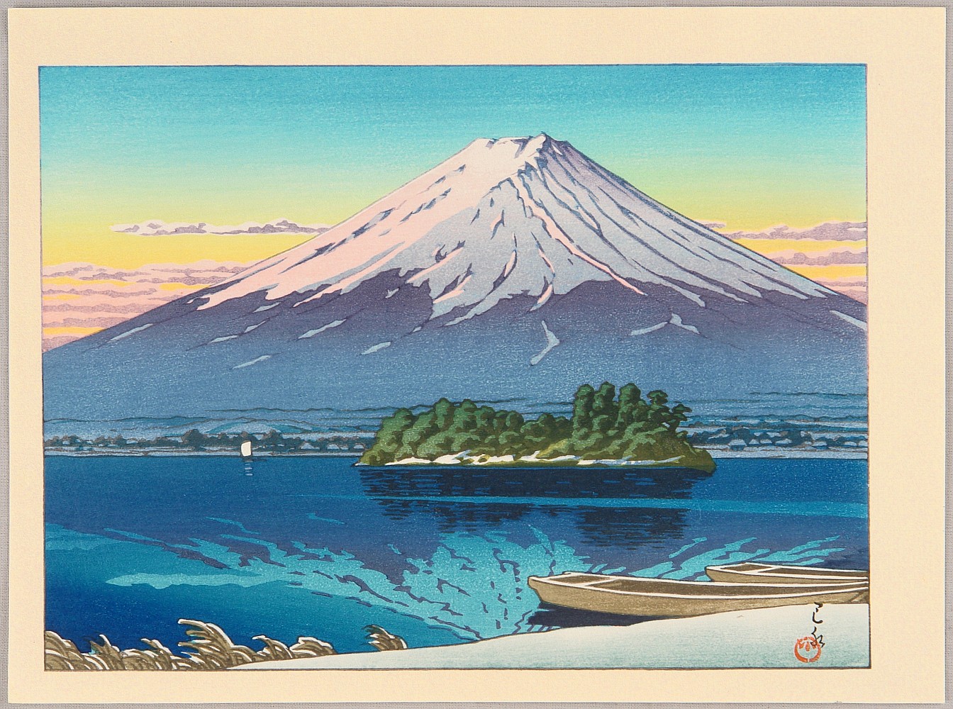 Hasui Kawase - Lake Kawaguchi