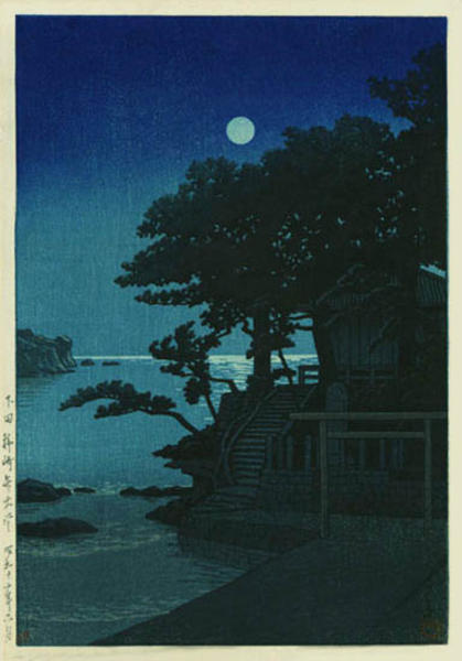 Hasui Kawase - Kakizaki Benten Shrine, Shimoda