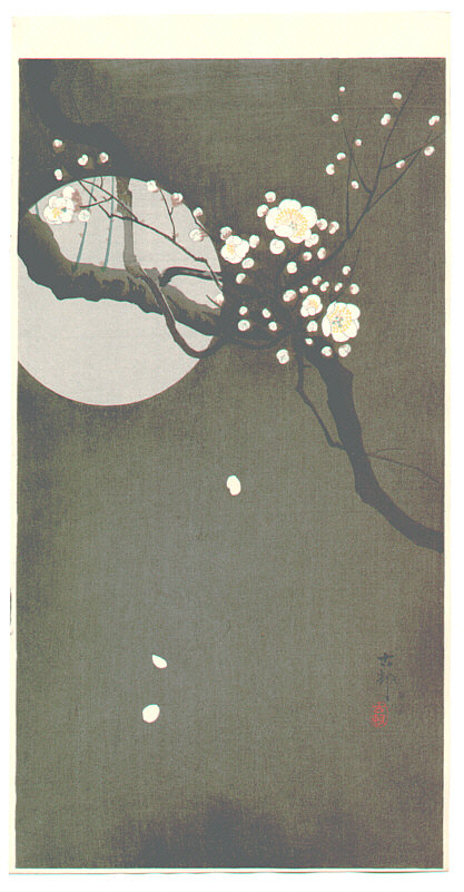 Ohara Koson - Plum Blossoms at Night