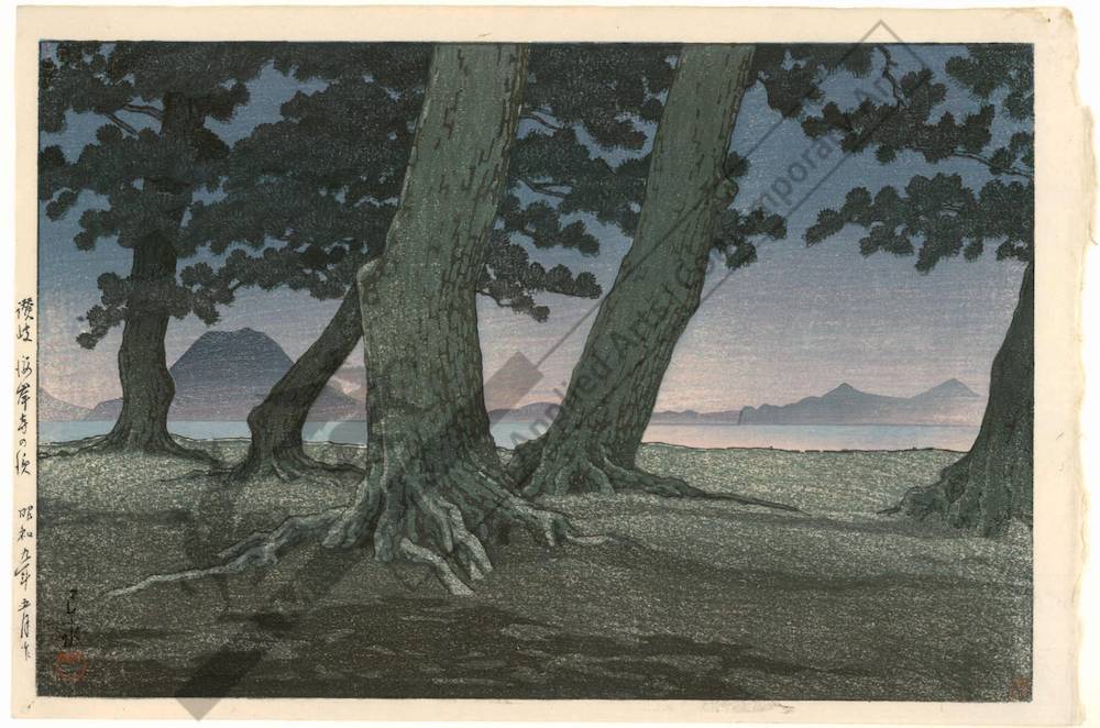 Hasui Kawase - Teranohama in the province of Sanuki