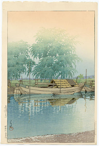 Hasui Kawase - Morning At Tsuchiura