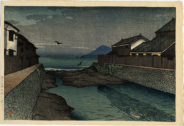 Hasui Kawase - Hori River, Obama