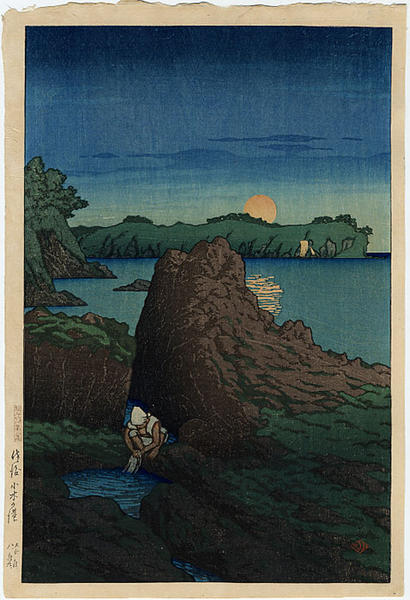 Hasui Kawase - Ogi Harbor, Sado Island