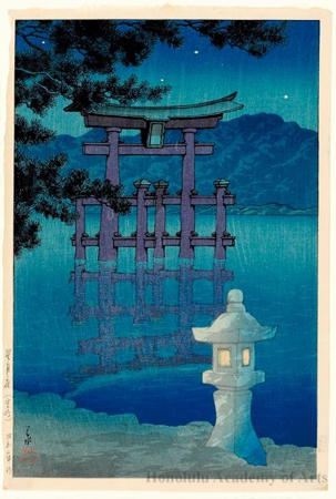 Hasui Kawase - Starlit Night, Miyajima