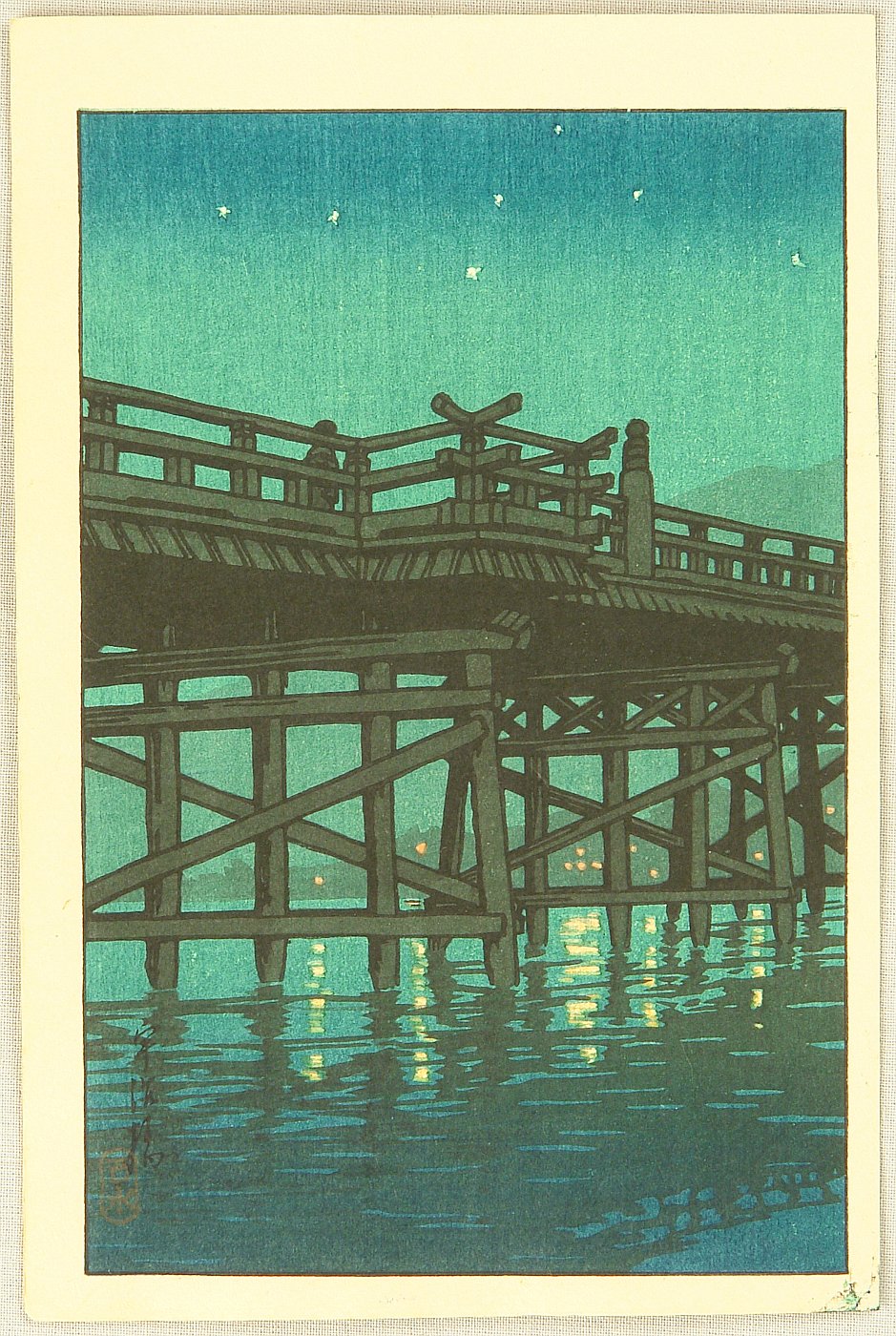 Hasui Kawase - Uji Bridge