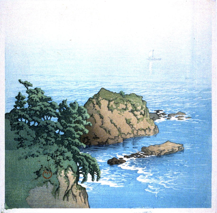 Hasui Kawase - Sea Coast at Atami