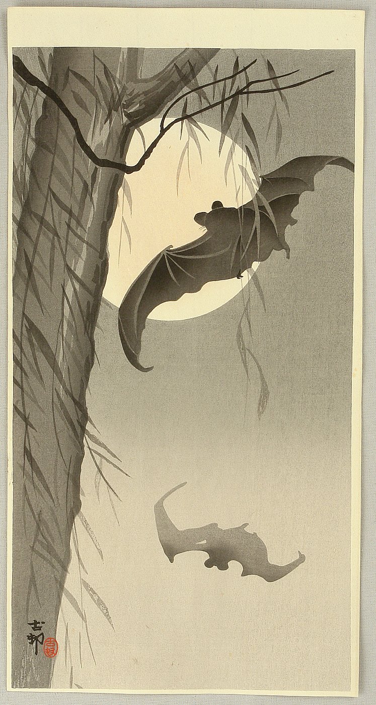 Ohara Koson - Flying Bats