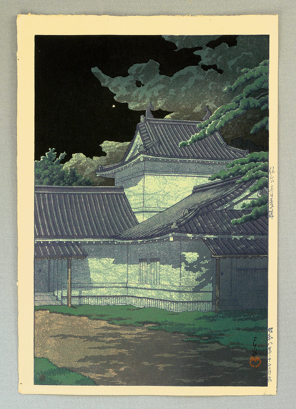 Hasui Kawase - Aoba Castle in Sendai