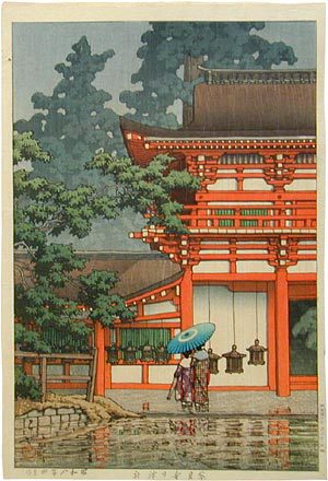 Hasui Kawase - Kasuga Shrine in Nara (Nara haruhu jinja)