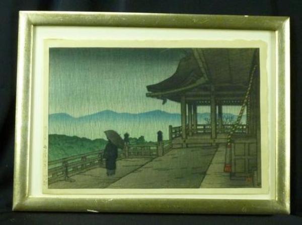 Hasui Kawase - Kiyomizu in Rain