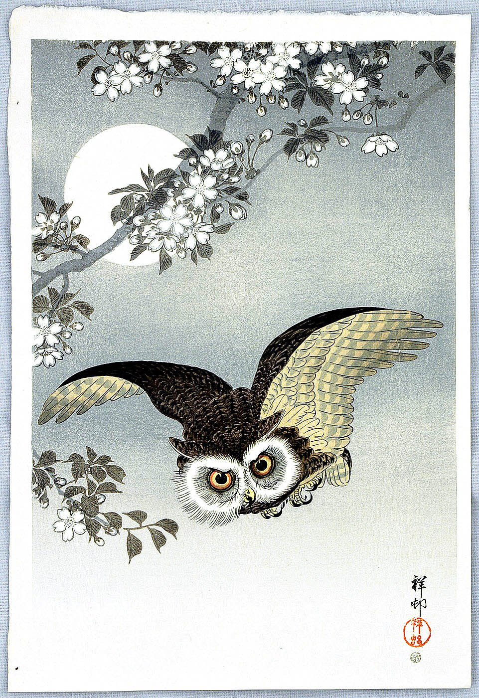 Ohara Koson - Flying Owl