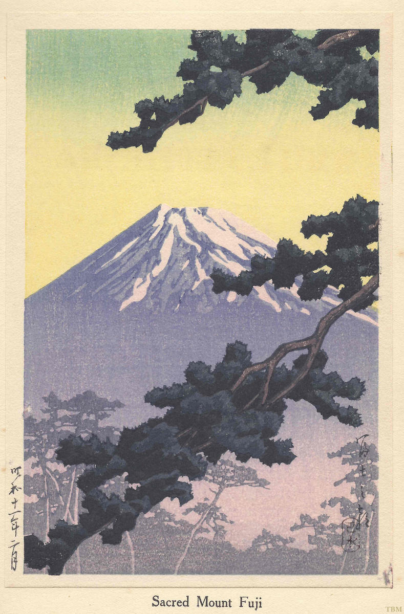 Hasui Kawase - Sacred Mountain Fuji — 富士の朝