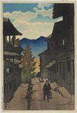 Hasui Kawase - Autumn at Arayu Hot Spring in Shiobara