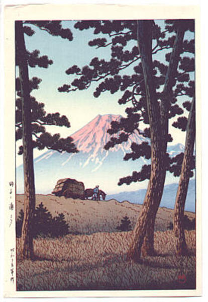 Hasui Kawase - Evening at Tagonoura — Tago no Ura no Yuu