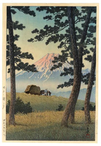 Hasui Kawase - Evening at Tagonoura — Tago no Ura no Yuu