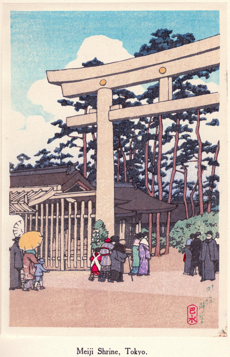 Hasui Kawase - Meiji Shrine, Tokyo