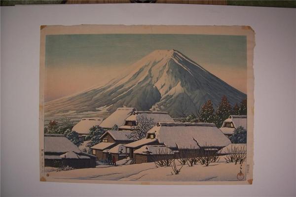 Hasui Kawase - Clearing After a Snowfall, Yoshida