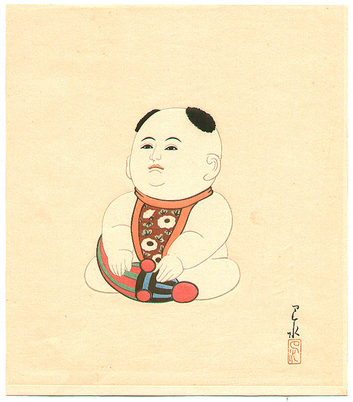 Hasui Kawase - Doll with Chinese Hair Style – Doll Series