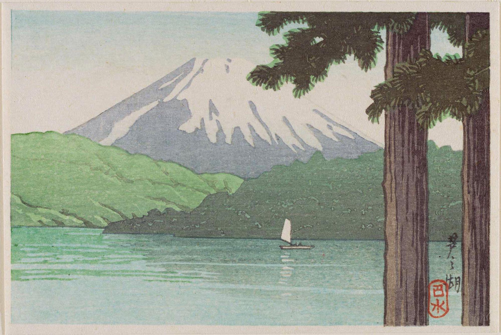 Hasui Kawase - Lake Ashinoko